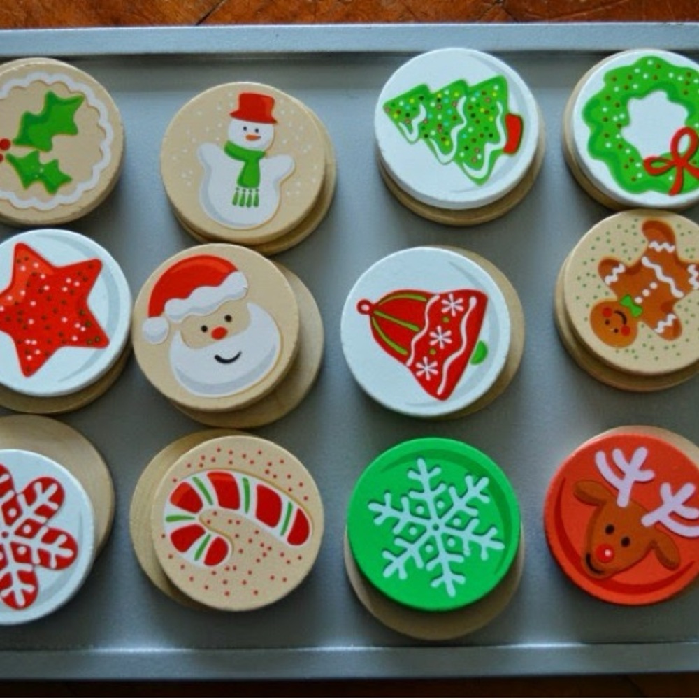 Melissa & Doug Holiday Cookie Play Set - Red, Green, White